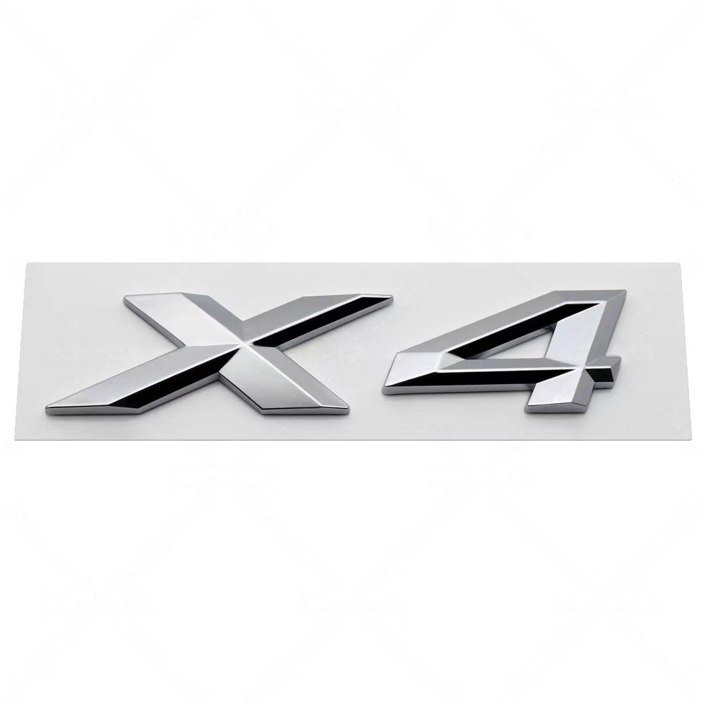 3D ABS GT X1~X7 Letter Badge Sticker Rear Trunk emblem Decal High-Quality Automotive Exterior Accessories