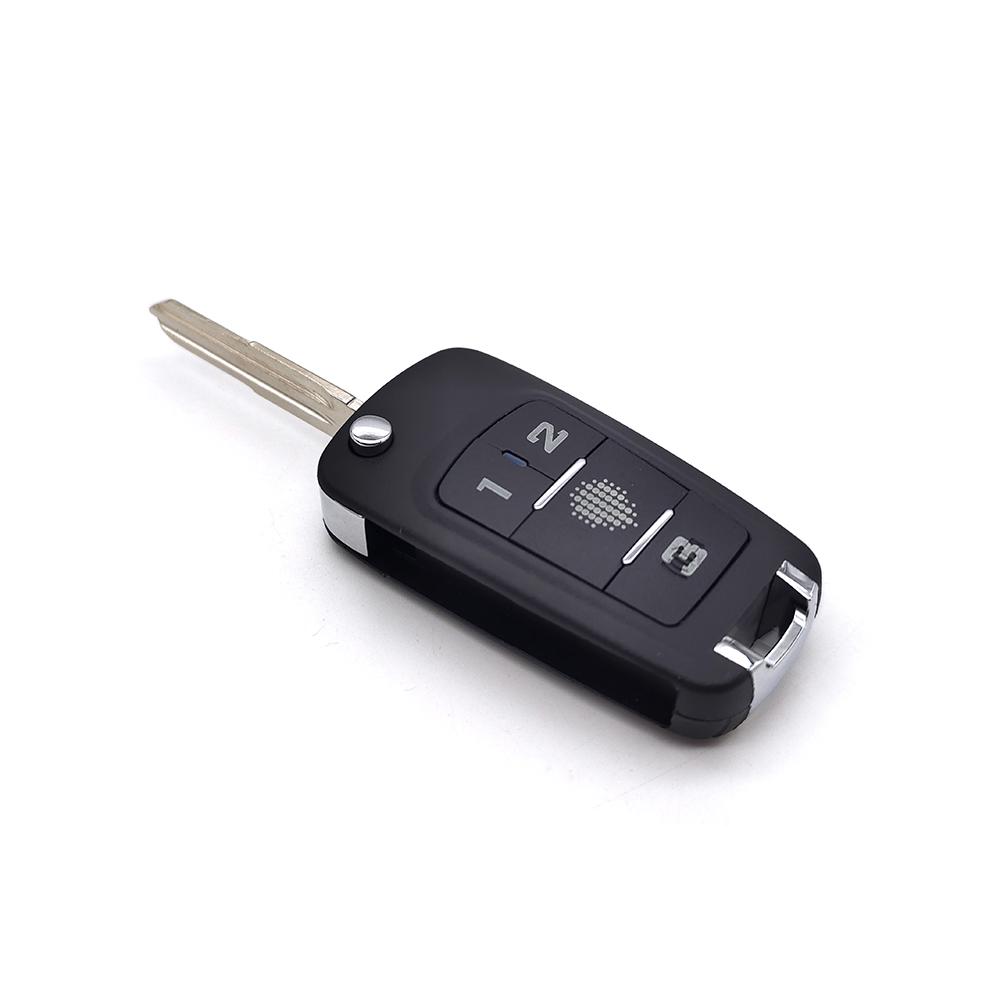 Folding Flip Blank Key for Chevrolet Cruze Remote Key Shell 4 Button Key Blank Cover Fob Case Original Logo