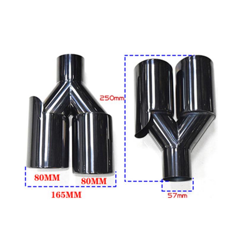 

BMW 6 Series X1 X3 X4 X5 G30 G38 Dual/Quad Exit Tailpipe Modification - Stainless Steel Black Tip