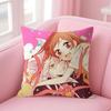 KKamisama HajimemashitaA Cushion Cover Natural Linen Pillow Case DoubleSided Print Decorative Sofa Pillowcase Home Decor Gift