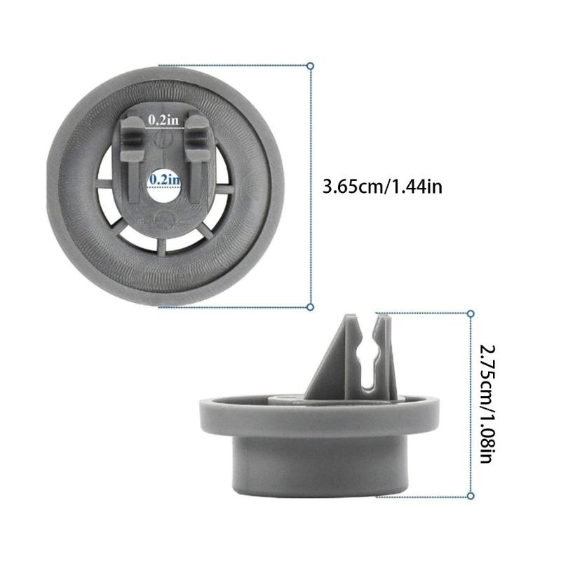 Dishwasher Rack Wheels Assembly Dishwasher Wheels Lower Racks Plastic Dishwasher Assembly Suitable for Multiple Models