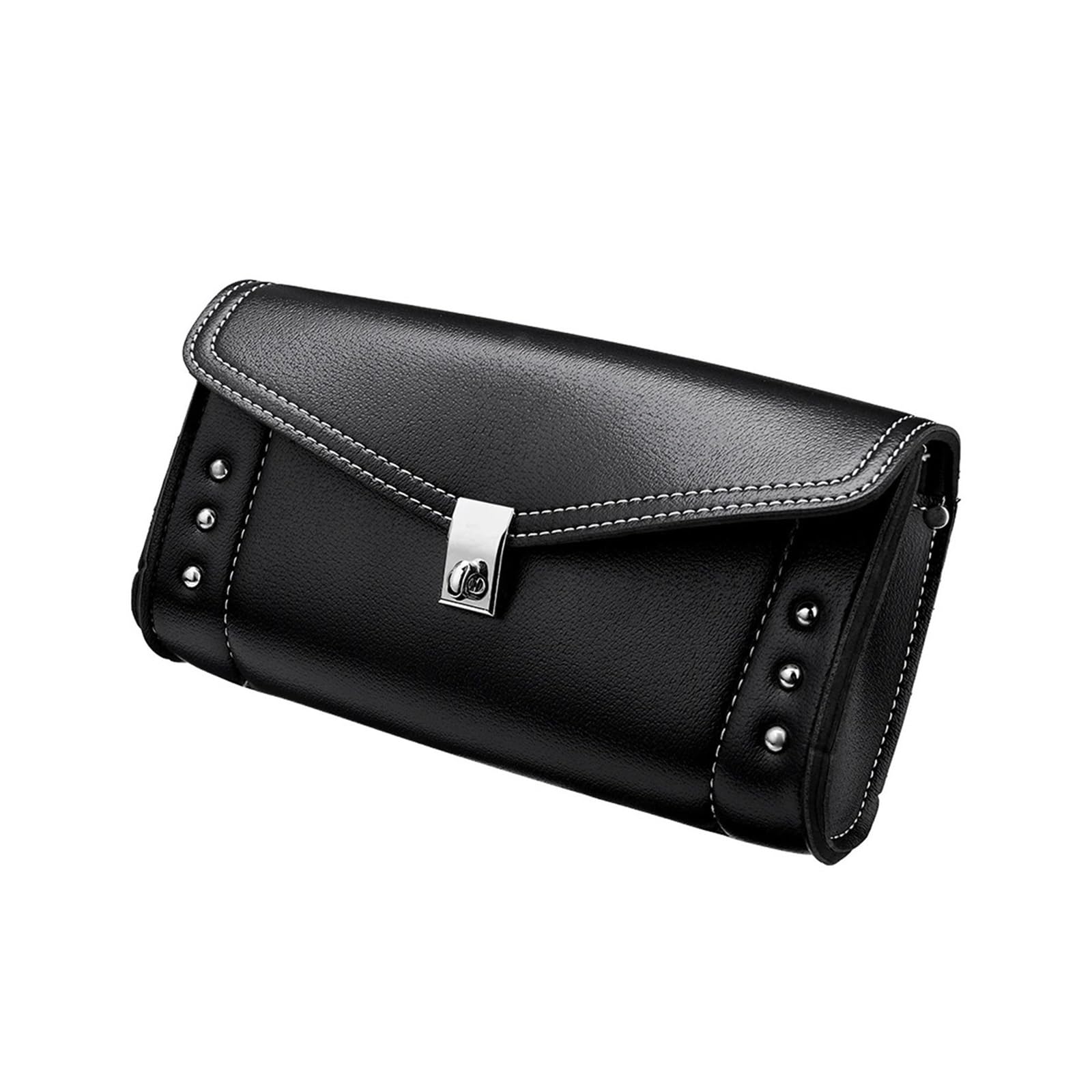 

Saddlebags Universal 10 Motorcycle Windshield Bag PU Waterproof Travel Bag for Road King Glide One Size