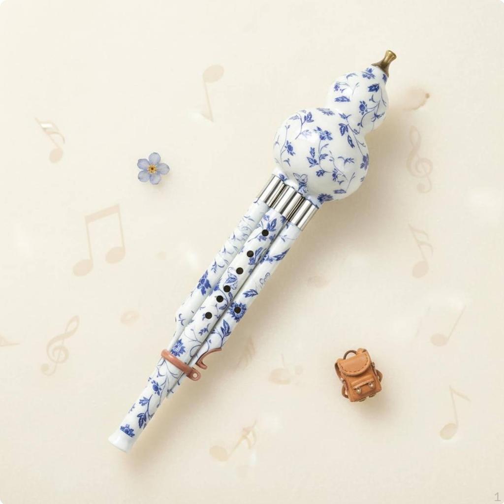 Gourd Flute Chinese Handmade Hulusi Easy to 7Hole Hole Cucurbit Good Airtightness