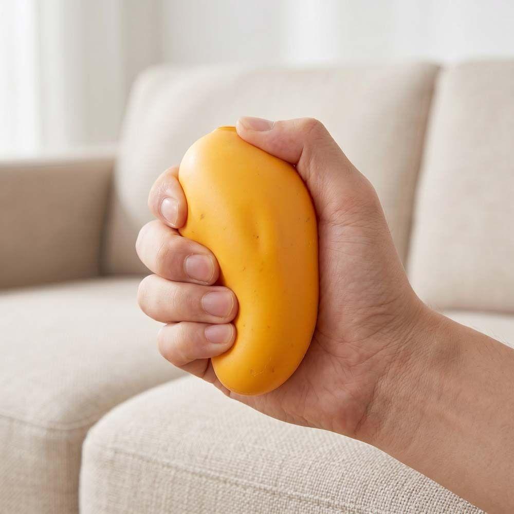Realistic Mango Squeeze Model Fast Rebound Simulation Fruit Pinch Mango Squishy Toy  Children Adult