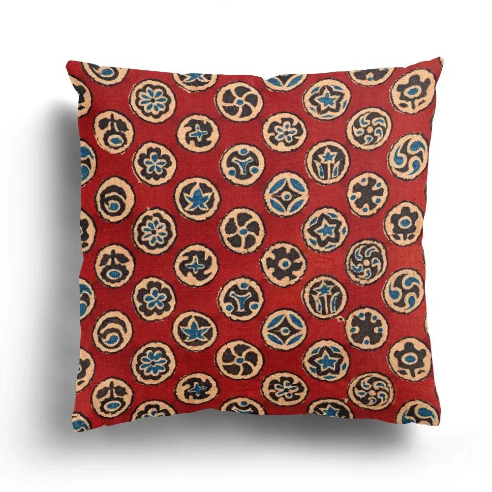 Home Decor Exotic Asian Patterns Pillow Covers For Home Pattern Cushion Cover Suitable For Sofa Bedroom Car Pillow Cover
