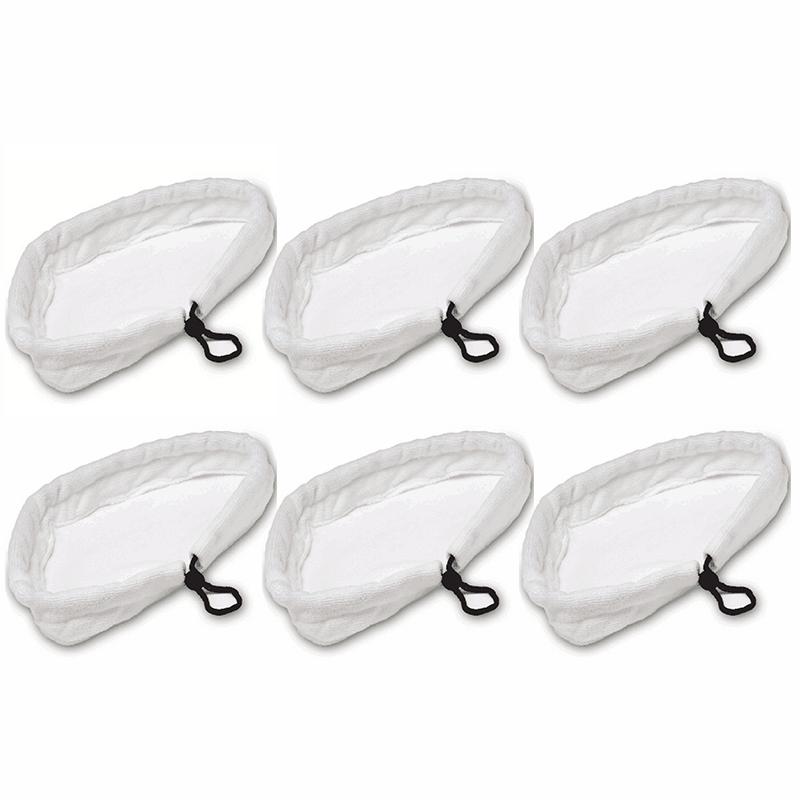 Buy 6PCS Pads Cloths Covers Steam Mop Home Floor Cleaning Pads