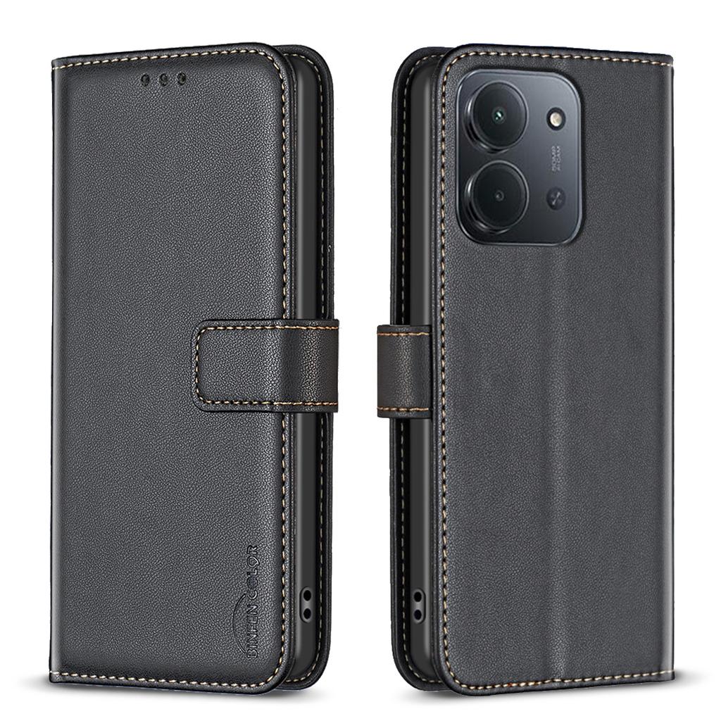 For Xiaomi Redmi 15C 5G/15C 4G (173mm) Phone Case BINFEN COLOR BF17 Wallet Folio Flip Leather Cover