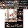 Exquisite Merry Christmas Wall Stickers Window Glass Decals For Festive Home Decor