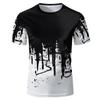 Printed Boys' and Children's Tops, Men's Clothing, Round Neck Unisex T-shirt