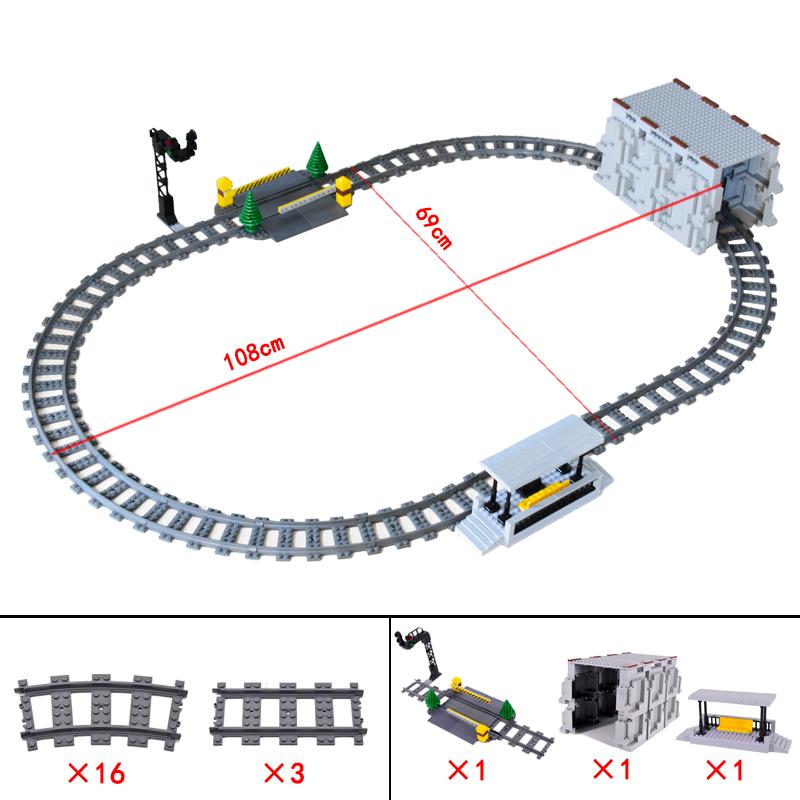 KAZI High-Tech Kreativní Město Nádraží Kolejnice Power Function Stavebnice Cihly DIY Dětské Vlaky Hračky Dětské dárky