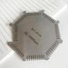 Professional Octagonal Wet Film Comb Thickness Gauge Card 50-10000um Measurement A0KF