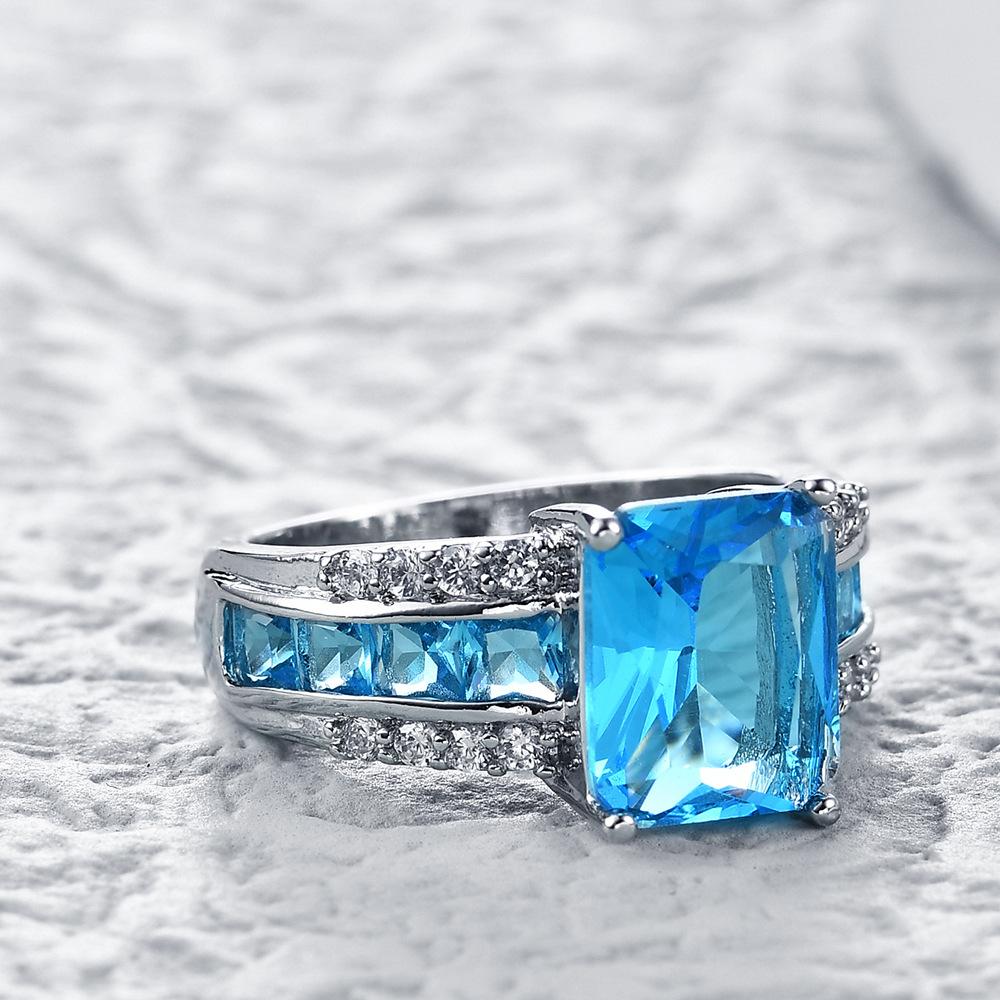 SODROV Inel Acvamarin Zircon