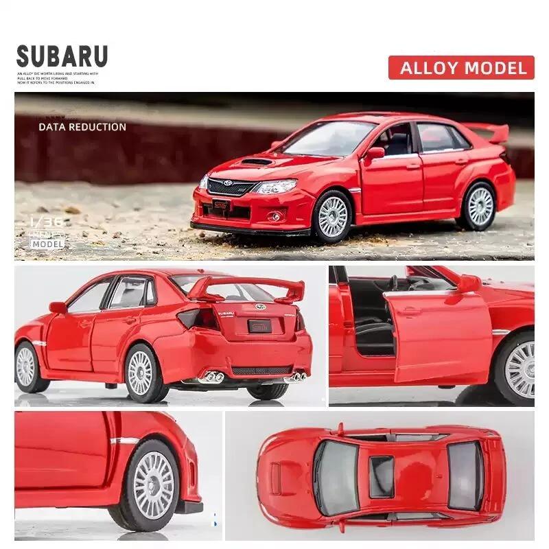1/36 Subaru WRX STI Car Styling Licensed Diecast Car Model Toy Alloy Metal High Simulation for Collection Gifts F44
