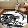 Alien Fire Round Mat, Anti-slip Circle Carpet Chair Rug For livingroom,Bedroom, Doormat Home Decor Gift Christmas Gifts