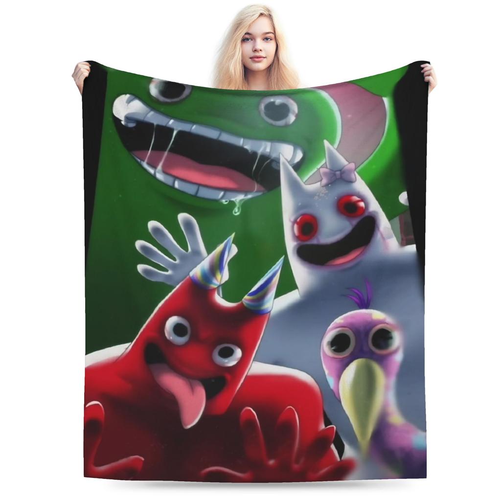 Bittergiggle Garten Of Banban Blanket Gaming Flannel Throw Blanket Summer Air Conditioning Printed Soft Warm Bedspreads