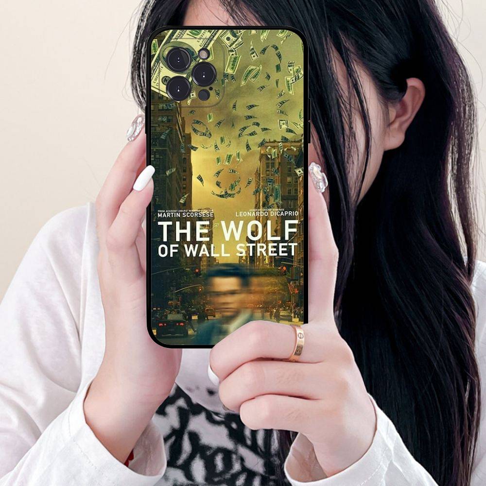 TV The W-Wolf Of W-Wall S-Street For Iphone 17 16 15 11 13 14 Pro Max Plus 12 Mini Black Shell Cover Phone Case