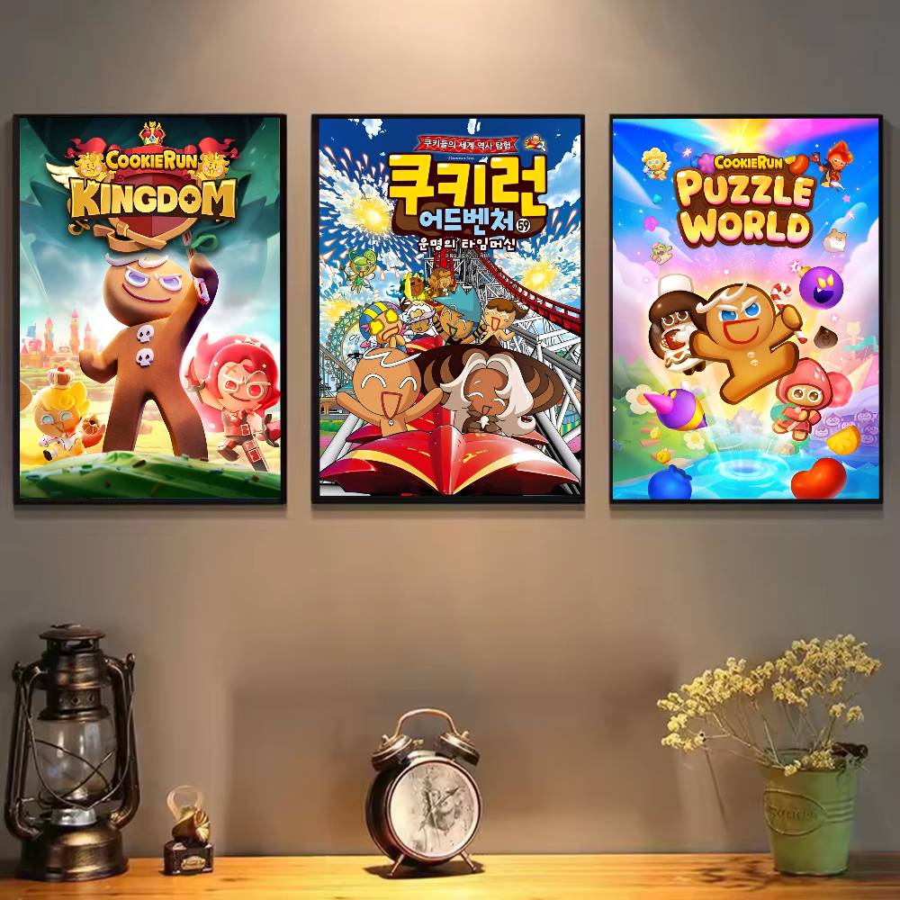1pc Game C-Cookie R-Run K-Kingdom Poster Sticker Print Waterproof Wall Art For Living Room Bedroom Home Decor