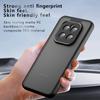 For Honor GT Pro Case Skin-Touch TPU + PC Matte Phone Back Cover, Transparent Black