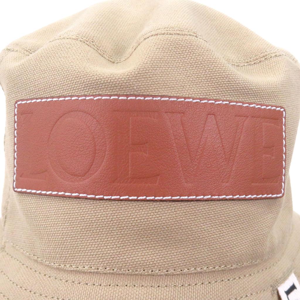 Excellent LOEWE hat beige cotton mens K820HF1X24 Used