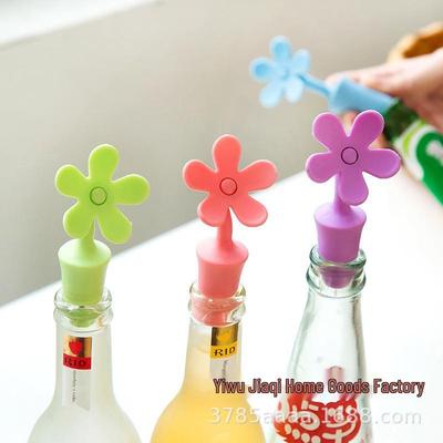 Silicone Sunflower Wine, Champagne, Beverage, and Seasoning Bottle Stopper