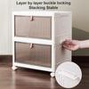 3 poziomy organizery do przechowywania plastikowe składane pudełko składane pojemniki do przechowywania z pokrywką na kółkach pojemnik do sypialni/gabinetu/pokoju z zabawkami