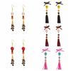 Tassel Halloween Earrings Rice Bead Ear Jewelry Accessories Fashion Skull Drop Earring  Hipster