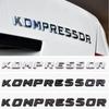 3D ABS Kompressor Buchstaben Auto Heckklappe Kotflügel Emblem Abzeichen Autoaufkleber Decals Für Mercedes C230 C200 C180 SLK CLK 200k SL CLS
