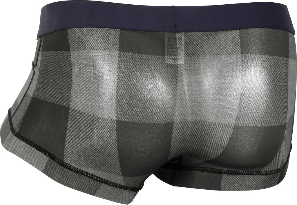 Grave Vault Boxer Day 2025 Smooth and Block Size Gray Low-Rise Briefs, Valentine's Gift, Men's Underwear, Quick-Drying, Check, M,