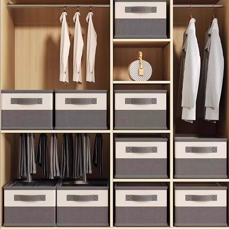 Bedroom Storage Box Clothes Storage Compartment Organization , Non-woven Fabric Storage Box Organization Box Desktop