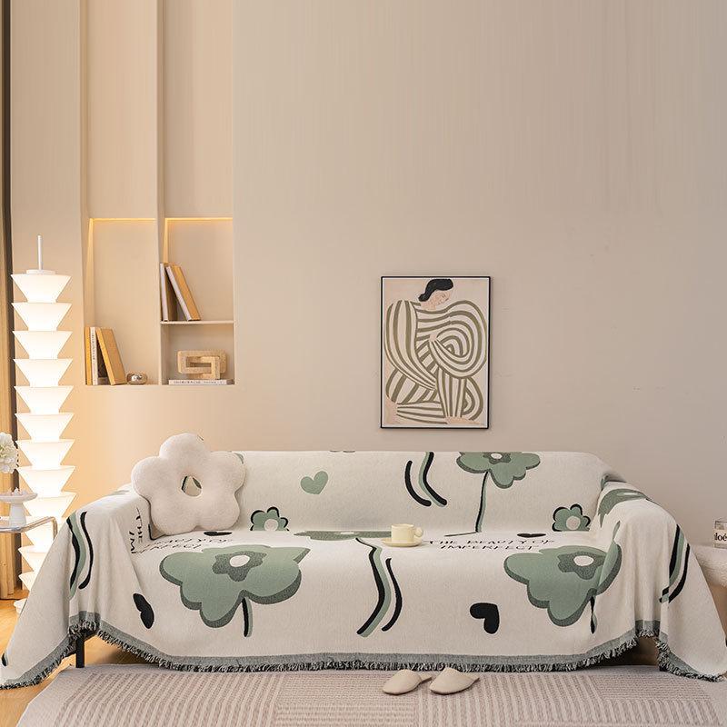 Новый чехол для дивана из шенилла с принтом — фото 7