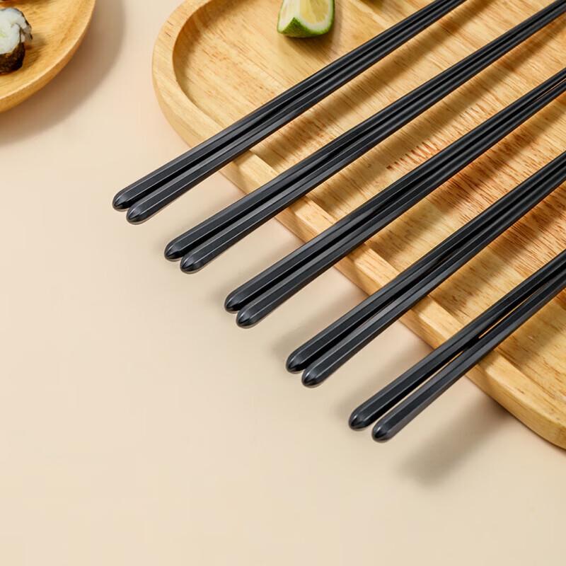 Zhang Xiaoquan Bullet Head Spiral Alloy Chopsticks (5-Pair Set)