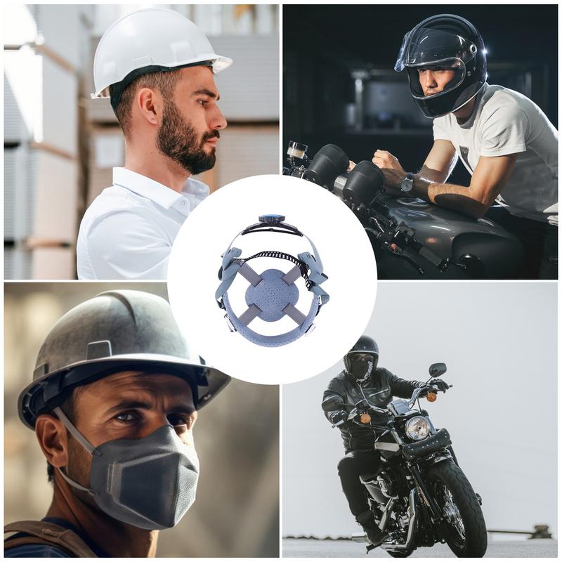 Hard Hat Liner Safety Hat Insert Replacement Shock Protection Safety Hat Accessories Adjustable Lock Strap Black&grey Head Belt