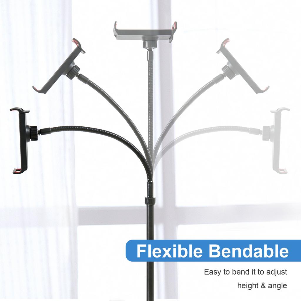 Telefon-Stativständer Höhenverstellbar Handy-Tablet Bodenständer Halter für für 4,7-10 Zoll