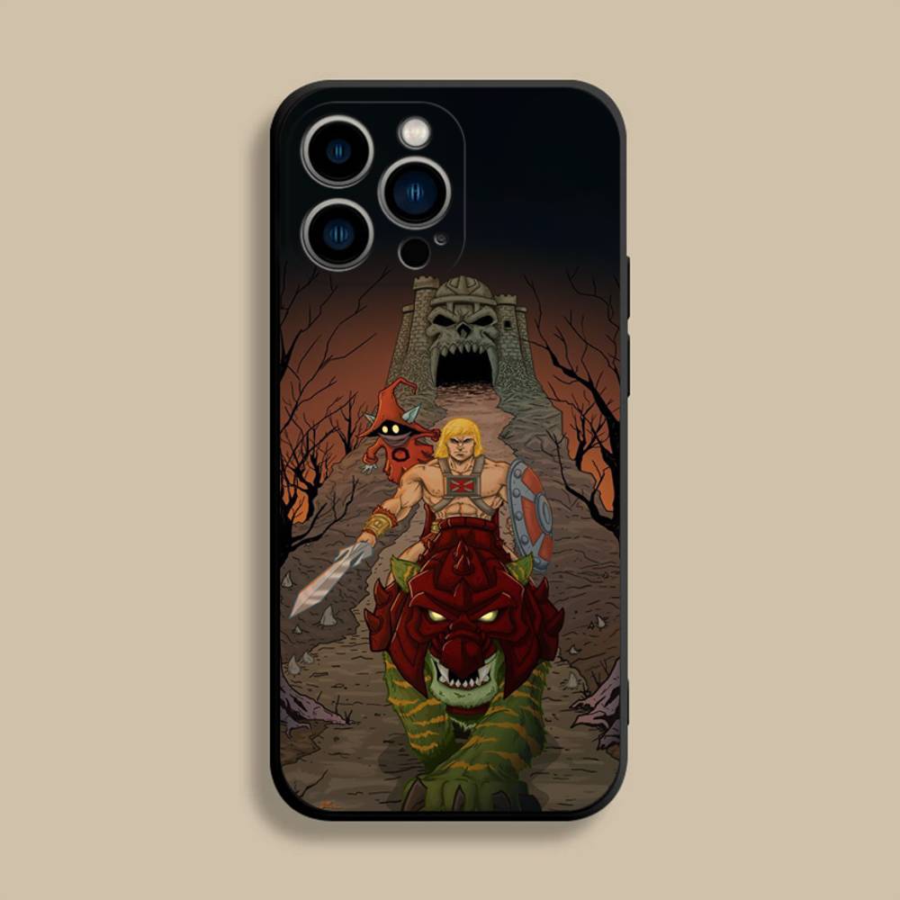 

H-He M-Man-S Phone Case For iPhone 17,16,15,14,13,12,Pro,Max,Plus,E,SE4,Air,Mini Black Soft Cover iPhone13PRO