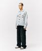 Physical Department Apple Label Knit Trucker Jacket_Black
