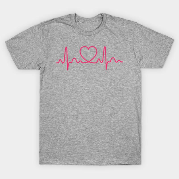 For Women Heartbeat Doctor Nurse Medical Tshirt T Shirt  90S Korean Style Tee 100% Cotton Picture Custom Round Collar