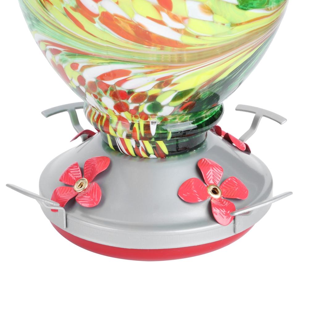 Courtyard Colorful Painting Bird Feeder Water Feeding Tool Equipment for Hummingbirds UseType D