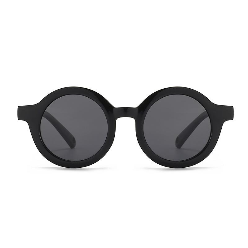 Silikonové polarizované dětské sluneční brýle - Trendy kulatý rám pro chlapce a dívky, Módní dětské dekorativní brýle