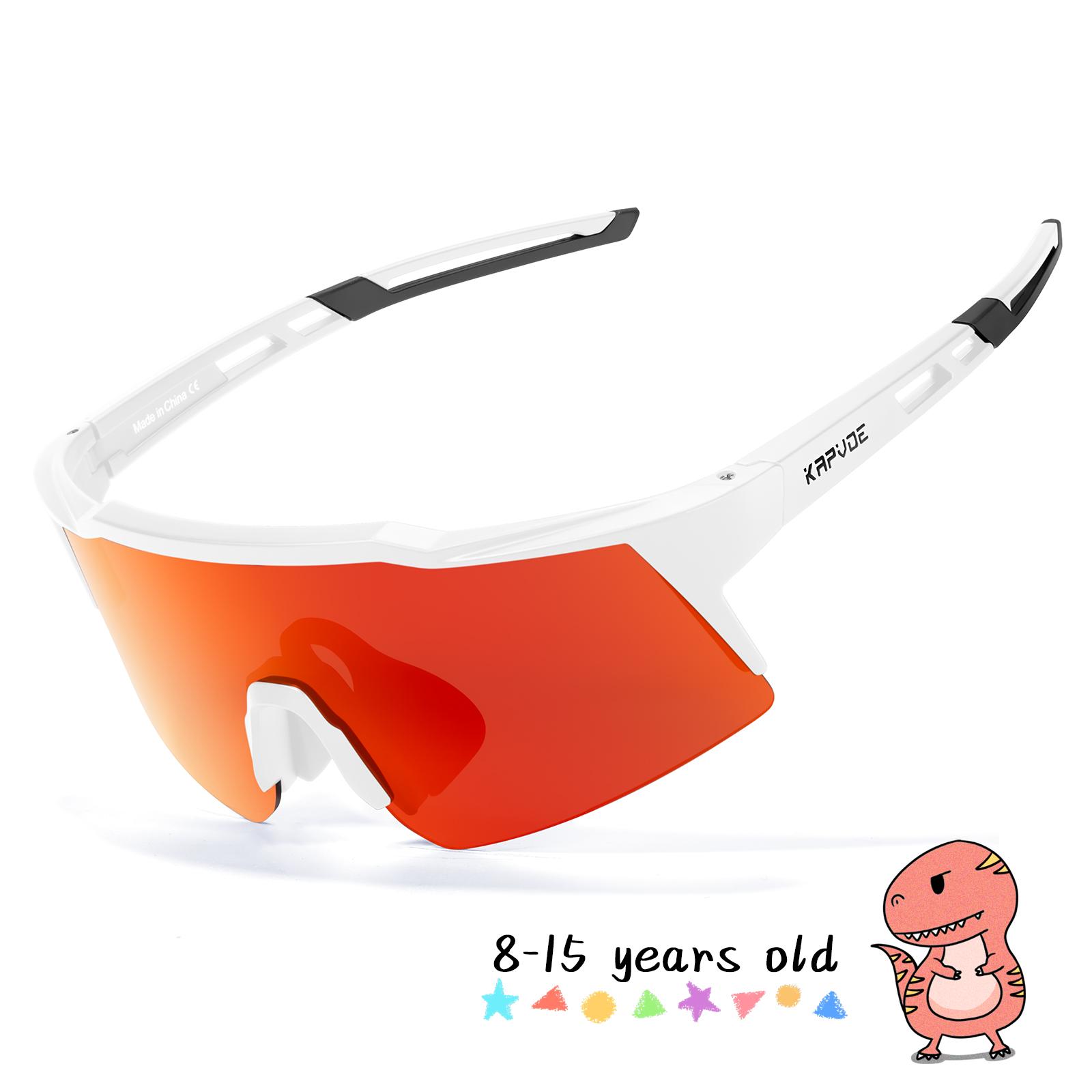 

Kapvoe Photochromic Child Sunglasses UV400 Protection Sport Cycling Glasses Kids Boys Girls Fashion Bike Glasses Bicycle Eyewear 1lens