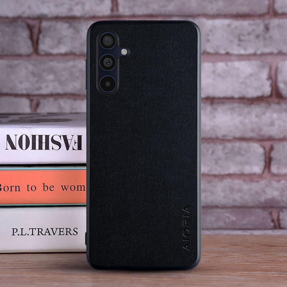 

Textile Case for Samsung Galaxy M55 M54 M53 M52 5G M51 M35 M34 M33 M31s M31 M23 5G M15 M14 M13 5G M13 4G Soft perfect touching Galaxy M13 4G чёрный