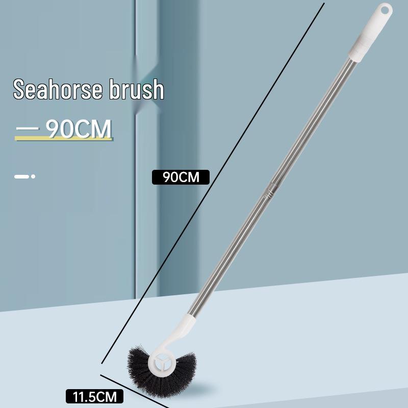 Seahorse Aquarium Wall Cleaner - Long Handle Algae Scraper & Brush