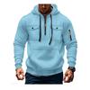 Mens Winter Hooded Zip-Up Sweatshirt Thick Fleece Lined Casual Streetwear Oversized Fit
