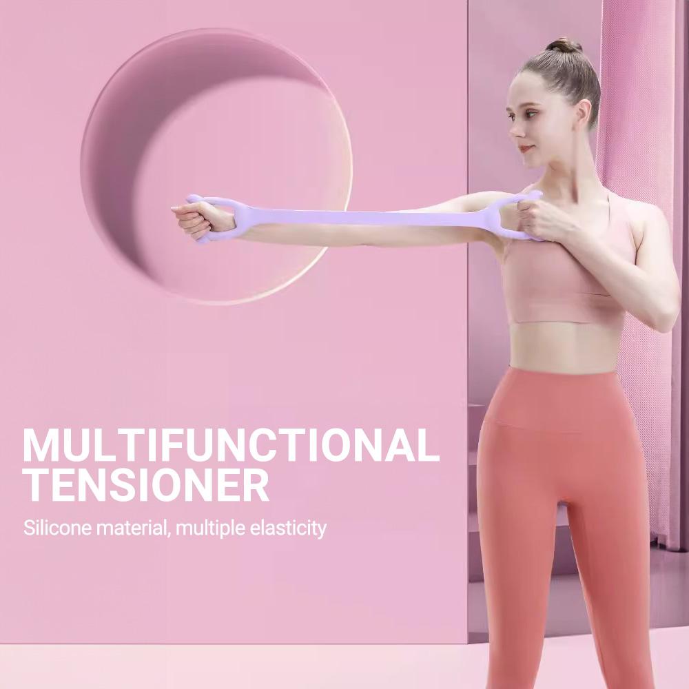 Lina do ćwiczeń jogi 8 słów ekspander klatki piersiowej elastyczne taśmy sprzęt do ćwiczeń gimnastycznych elastyczne rurki do treningu mięśni lina napinająca