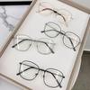 Mode Retro Metall runder Rahmen Anti Blaulicht Brille Frauen Computer Gaming Augenschutz klassische Brille schlichte Brille