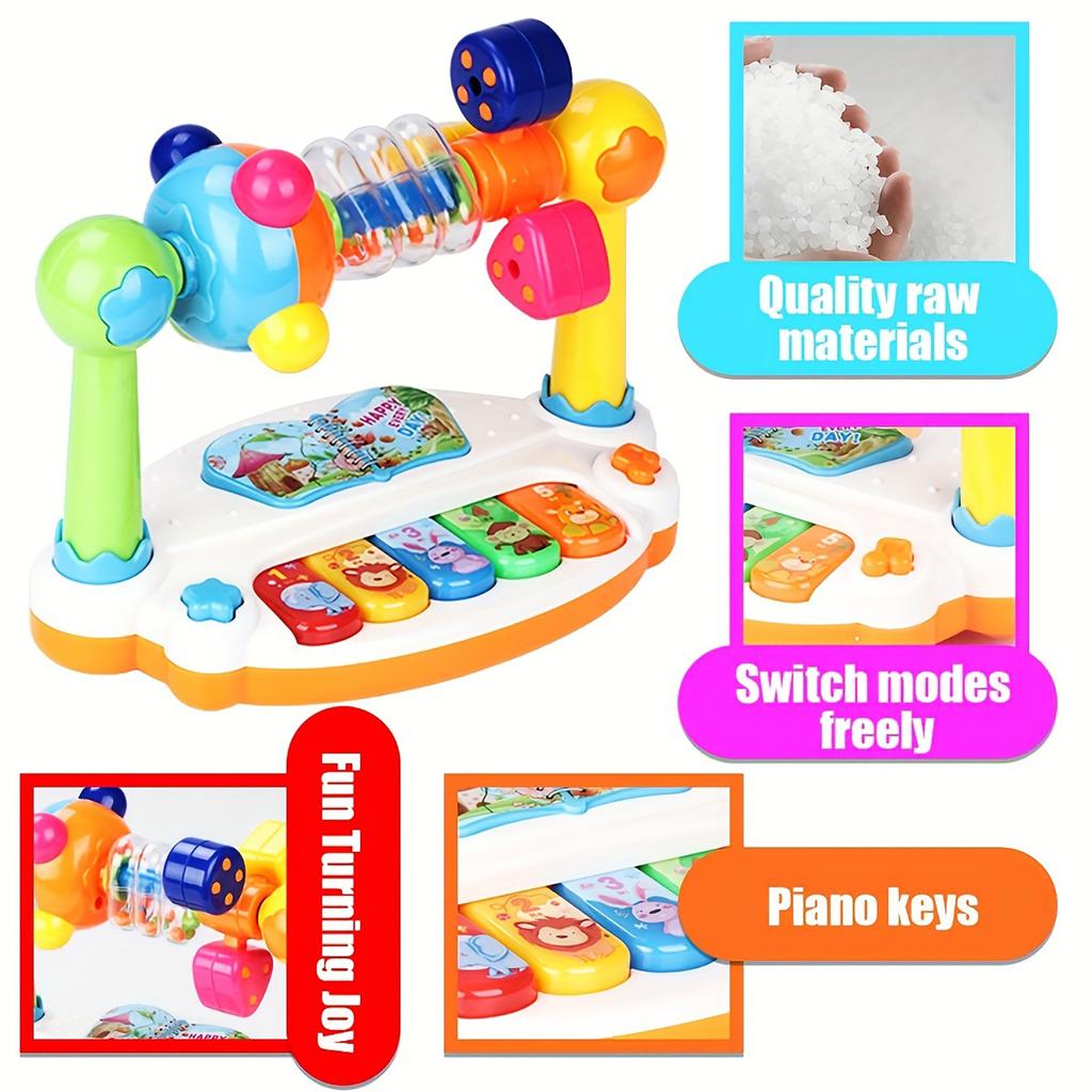 Children'S Electronic Keyboard Plaything With Multifunctional Lighting Piano Toy, Educational Early Education Music Plaything