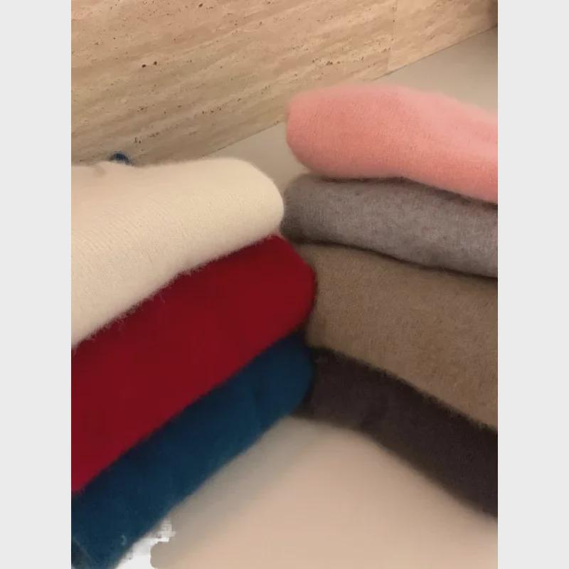 Koreanischer V-Ausschnitt Strickpullover - Lässig, Weich, Schichtweise Innenbekleidung