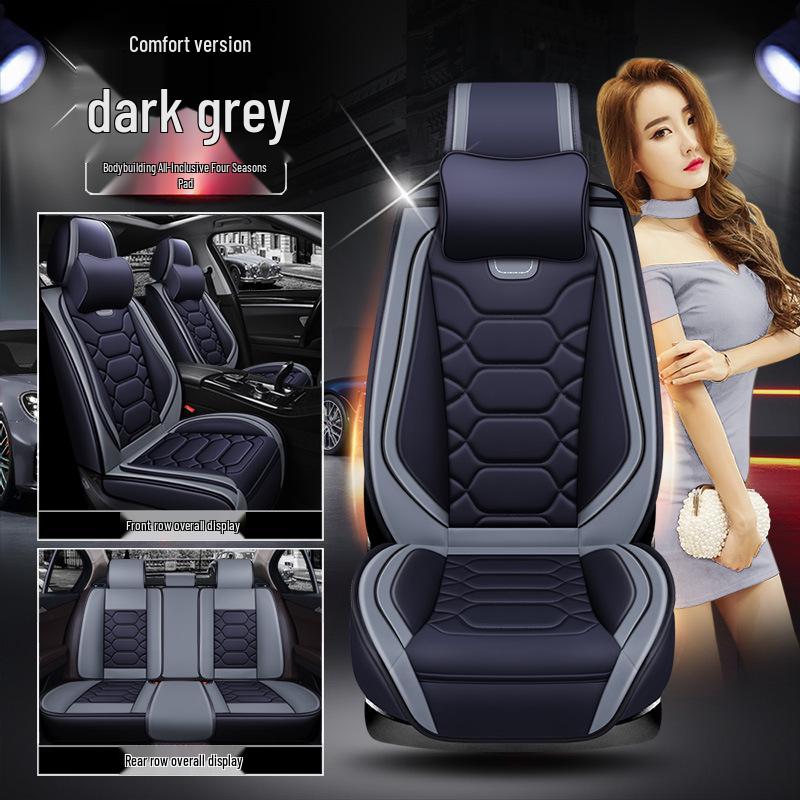 XDD Full Leather 9D Bodybuilding Car Seat Cushion - All-Season Sports Cover