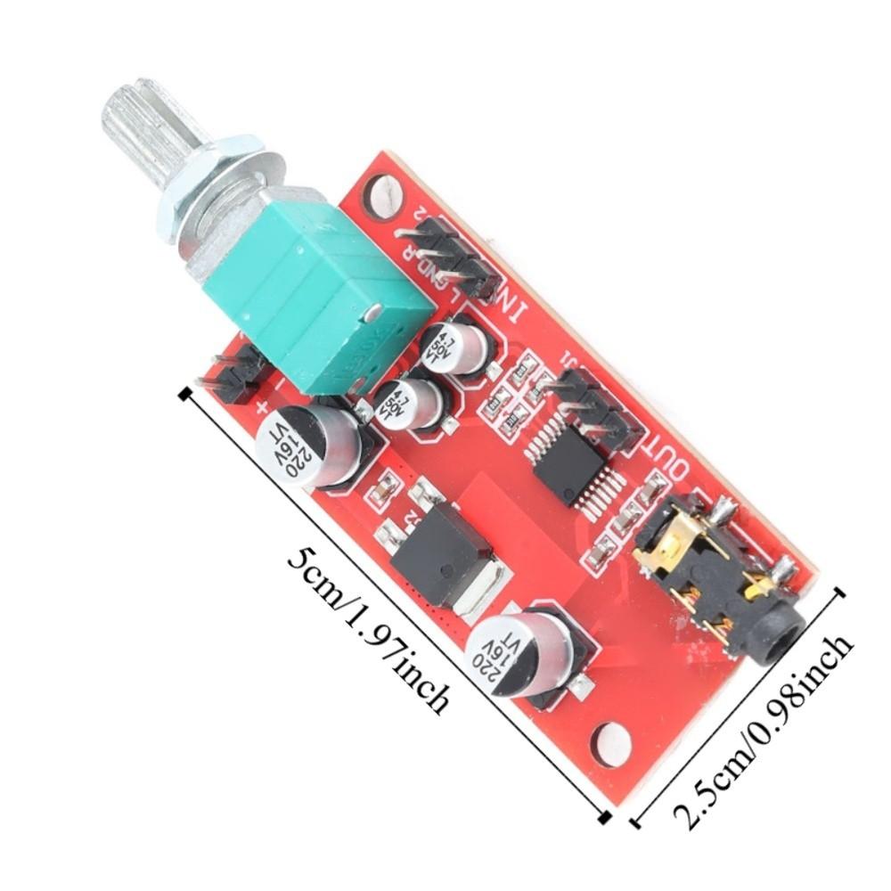 2Pcs DC 3‑12V Headphone Amplifier Module MAX4410 Mini Earphone Amplifier Module Portable Audio