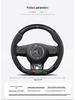 MG ZS6 & Scorpio Navigator ONE Suede Steering Wheel Cover - Magnolia 5 Model