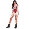 Fall Halloween Bloody Nurse Jumpsuit Digital Print New Tights